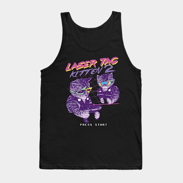 laser tag kitten Tank Top by idontwannawait